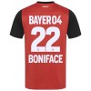 Maillot de Supporter Bayer 04 Leverkusen Victor Boniface 22 Domicile 2024-25 Pour Enfant